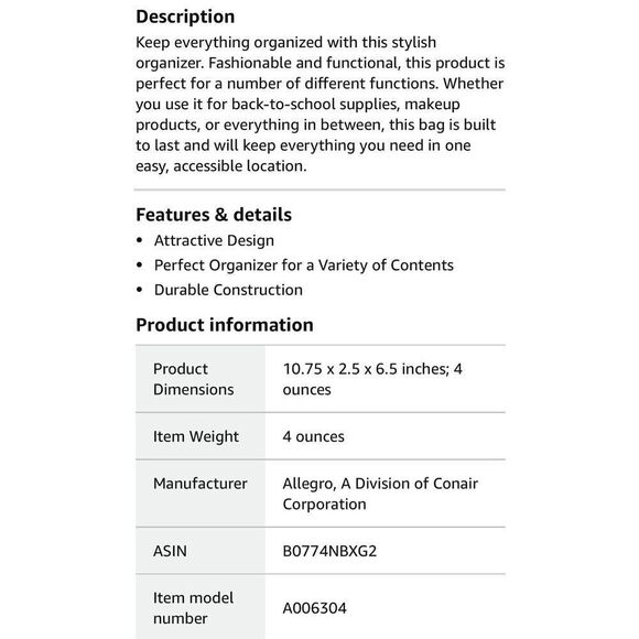 Primrose Hill of London Makeup Case - Picture 6 of 6